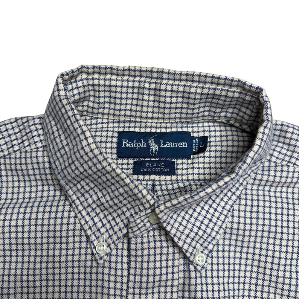 Ralph Lauren Blake Mens Large L Button Down Shirt Cotton